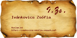 Ivánkovics Zsófia névjegykártya